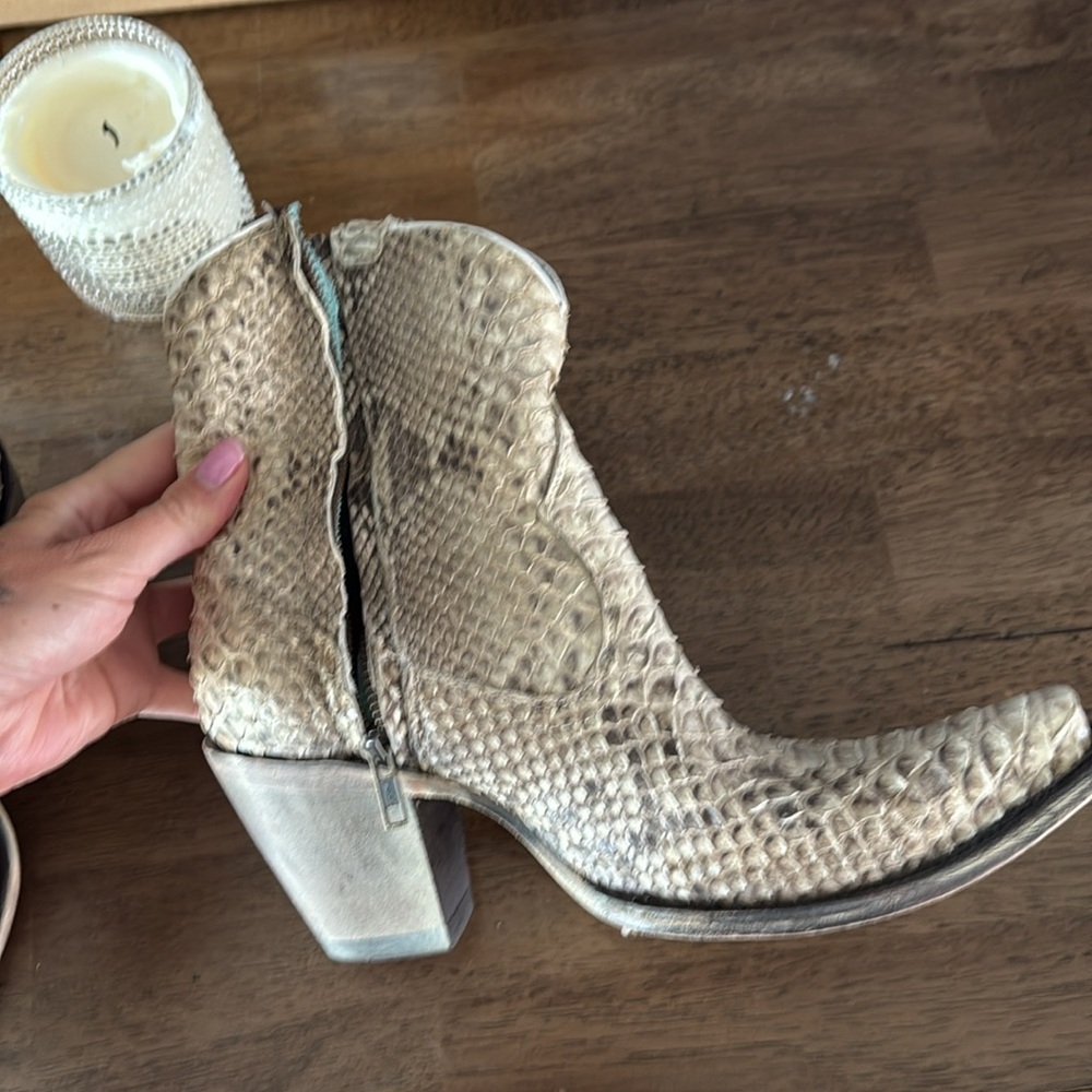 Python textured corral boots - Picture 9 of 9